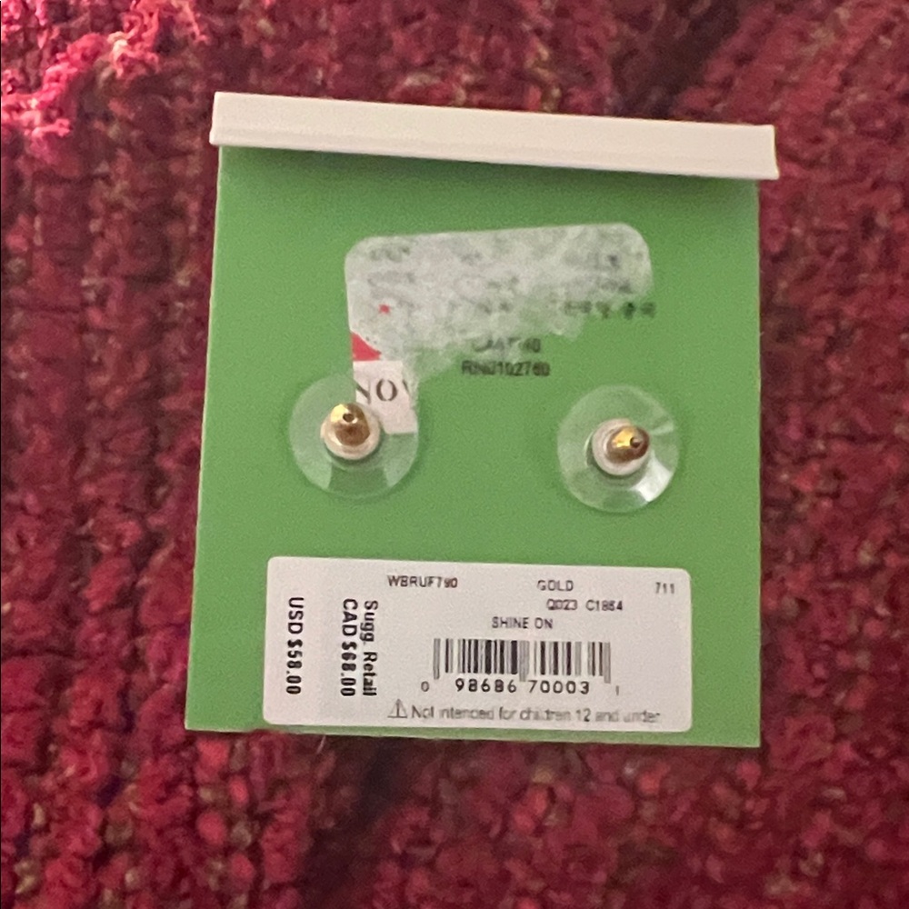 Kate Spade SHINE ON Gold Flower Cluster Earrings - Picture 3 of 5